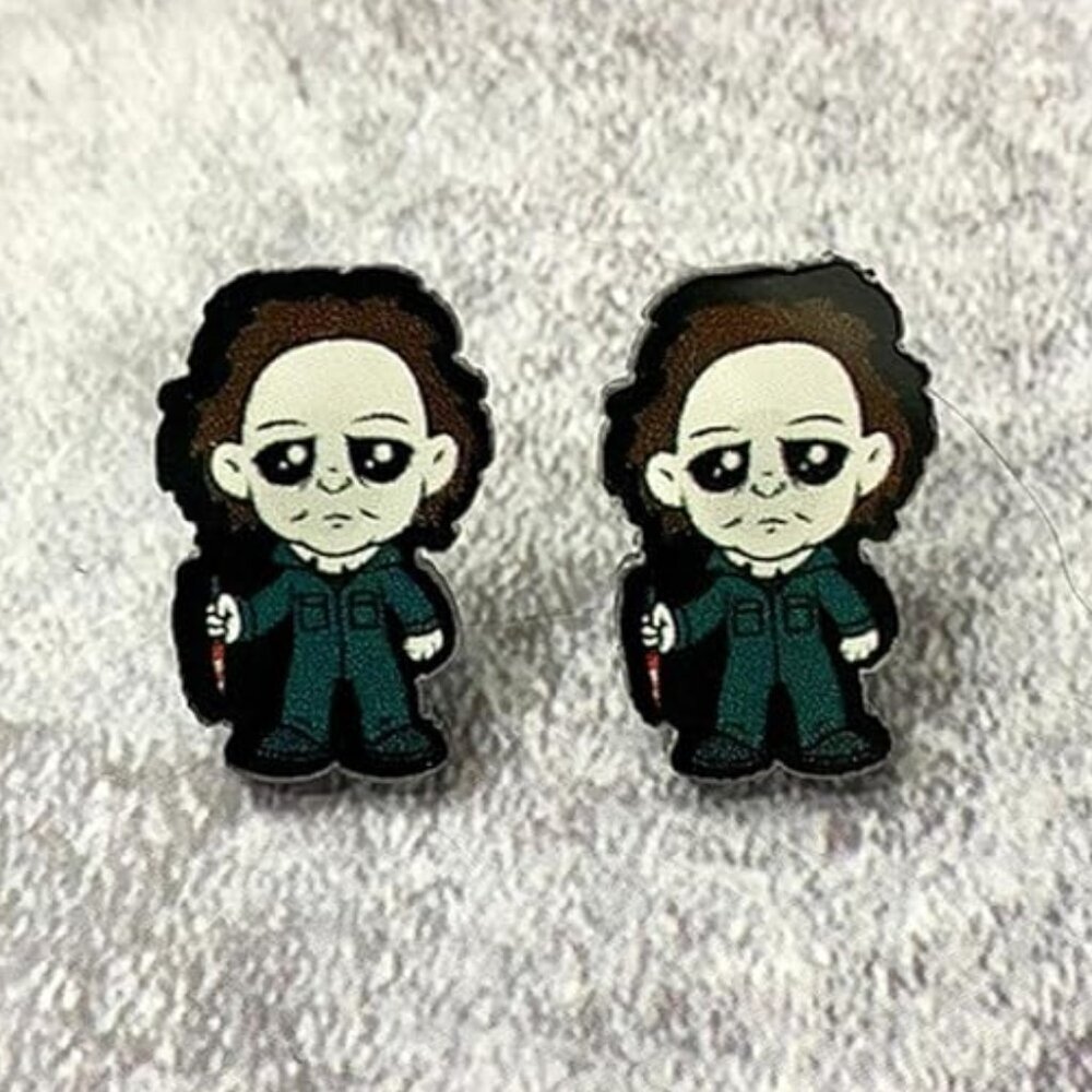 5/$20 Michael Myers Earrings Acrylic Horror Stud Earrings